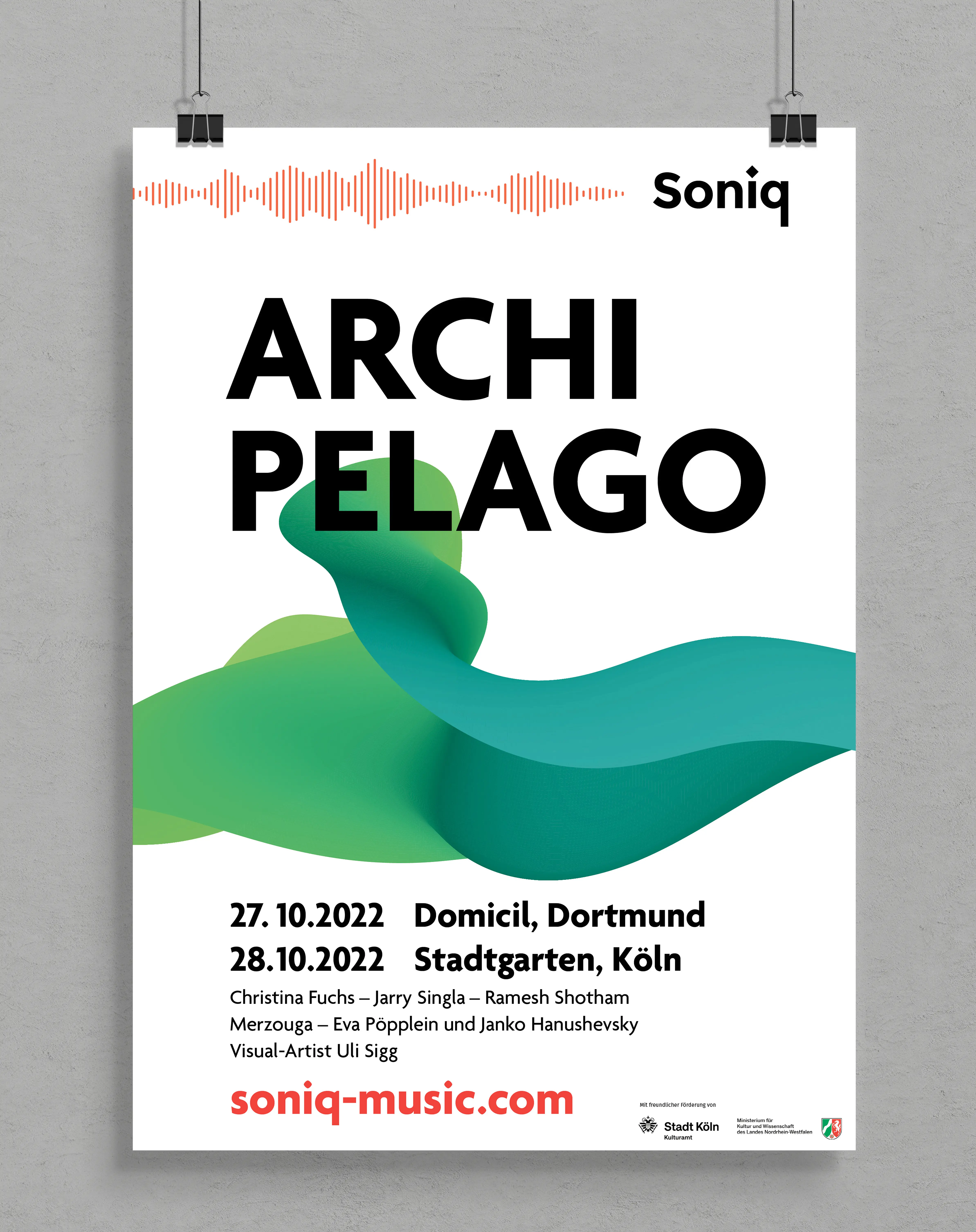 Hängendes Plakat Archipelago Soniq 2022