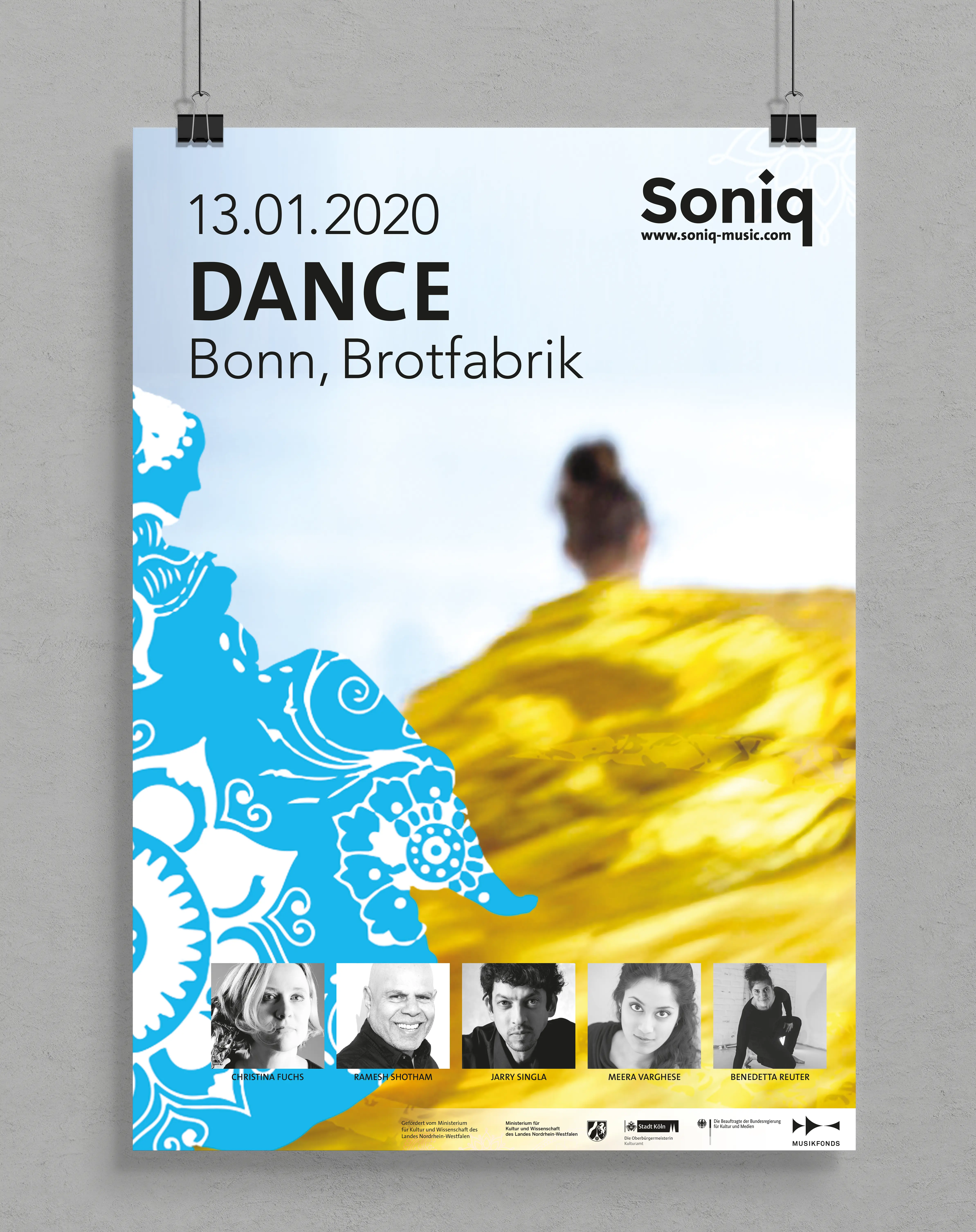 Hängendes Plakat Dance Soniq 2020